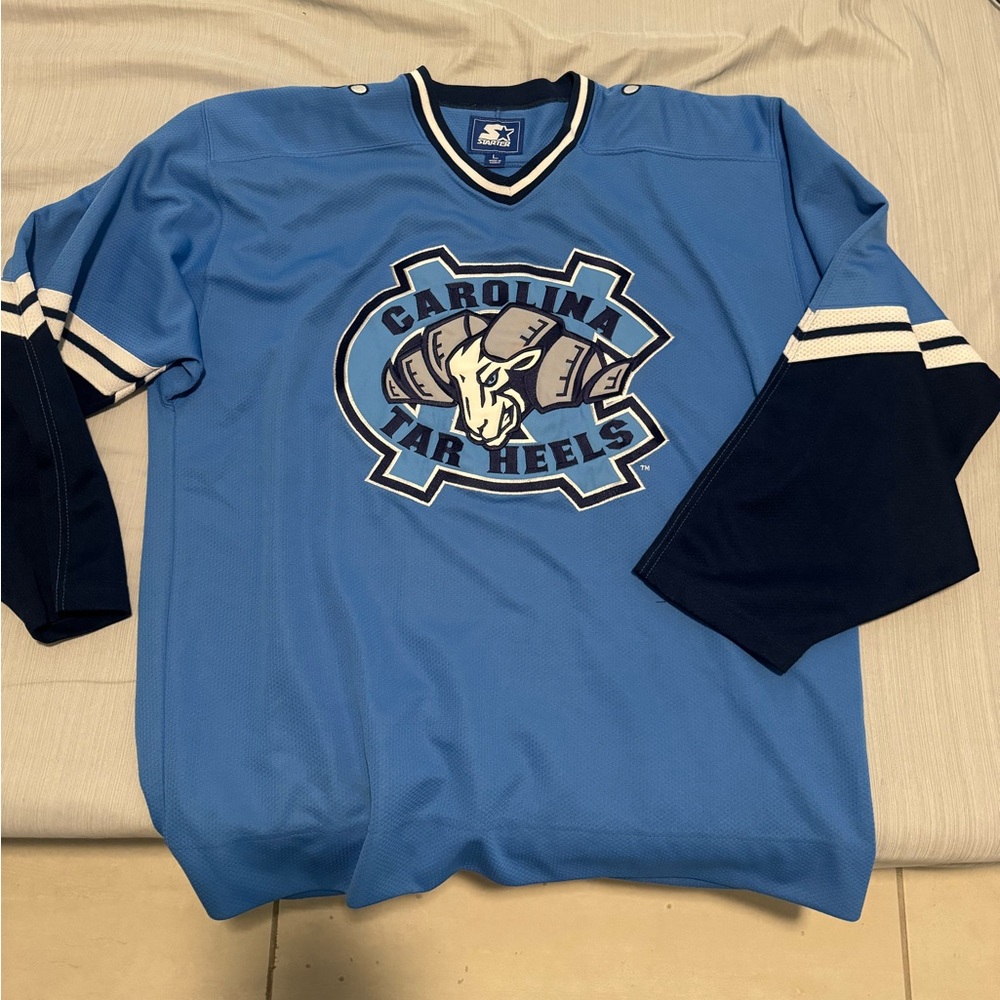 Men's Starter UNC Tar Heels Hockey Jersey